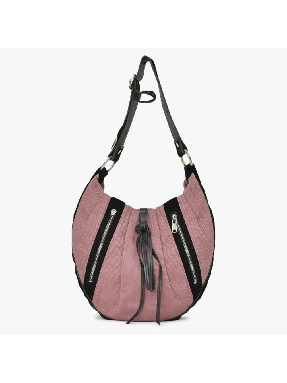 Saint Laurent Yves Monsaba Shoulder Bag Pink Canvas